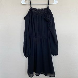 Long sleeve black dress